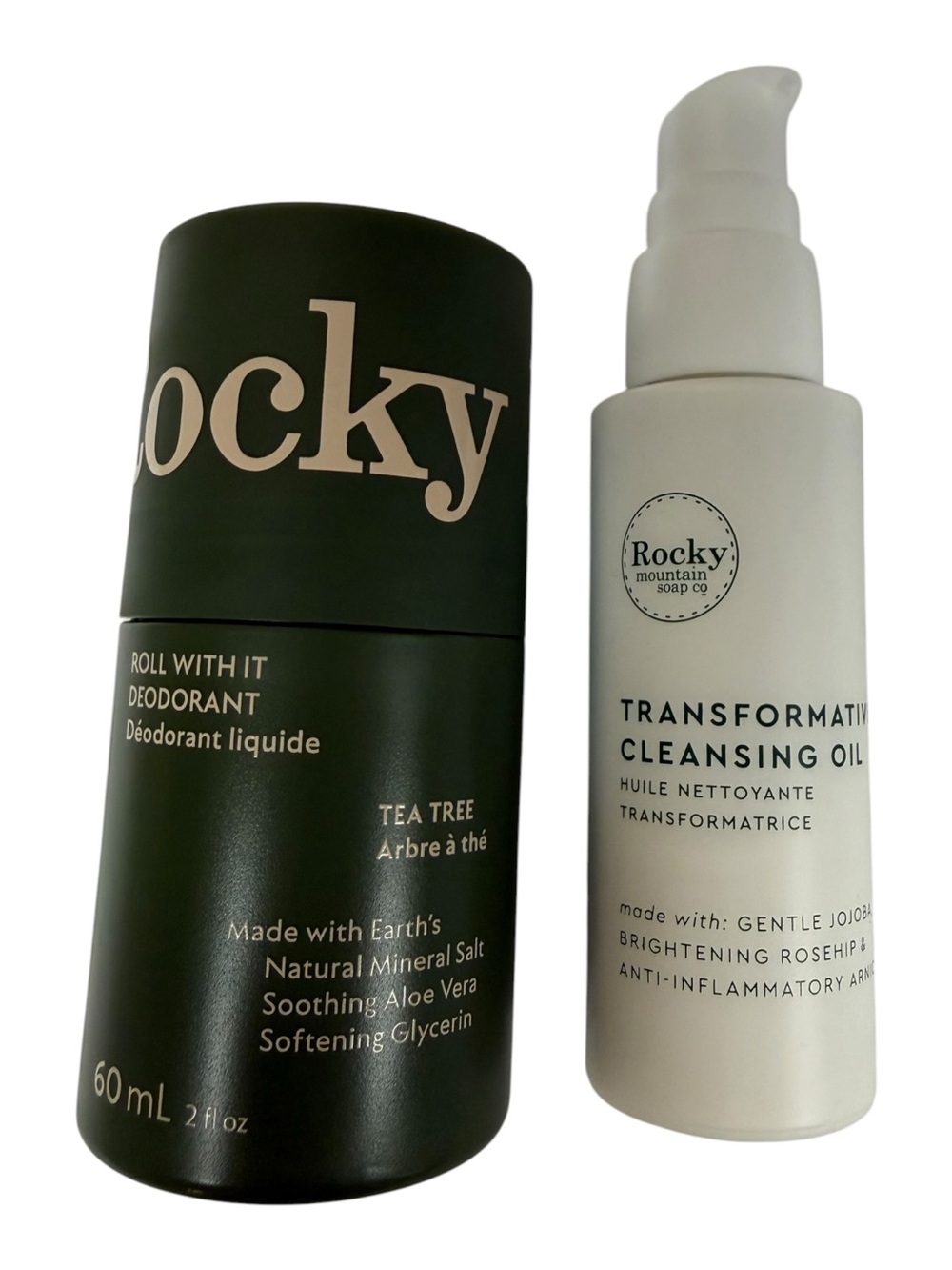 Rocky Mountain Tea Tree Natural Deodorant & Transformative Cleansing Oil - New!